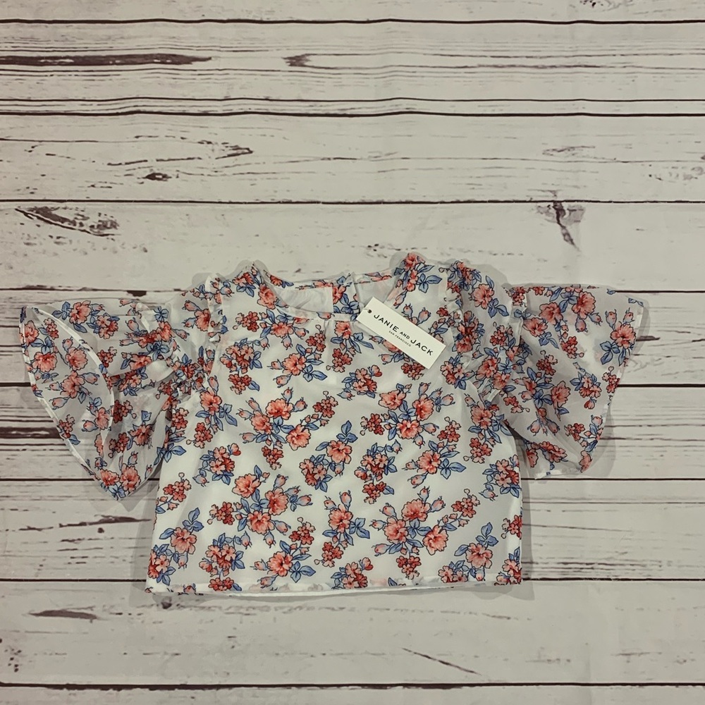 Janie and jack crop top blouse